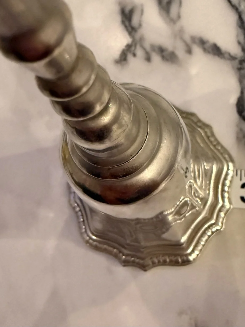 Vintage Avon Hudson Manor Collection Silver-Plated Hostess Dinner Bell 5.5” tall
